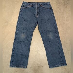 VTG 90s Levi's 501 Mens 38x30 (35x28) Shrunk Jeans Denim